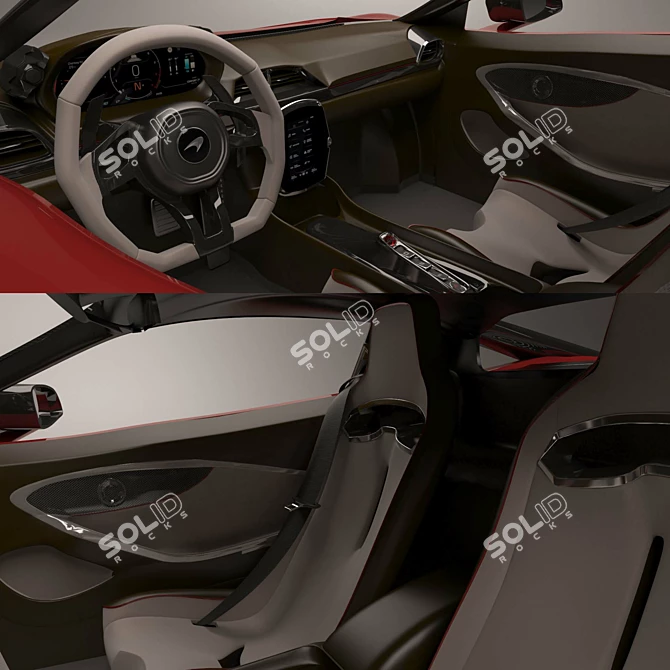 2022 McLaren Artura: Hybrid Supercar 3D model image 4