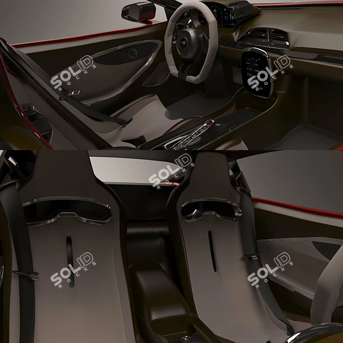2022 McLaren Artura: Hybrid Supercar 3D model image 5