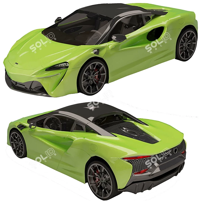 2022 McLaren Artura: Hybrid Supercar 3D model image 8
