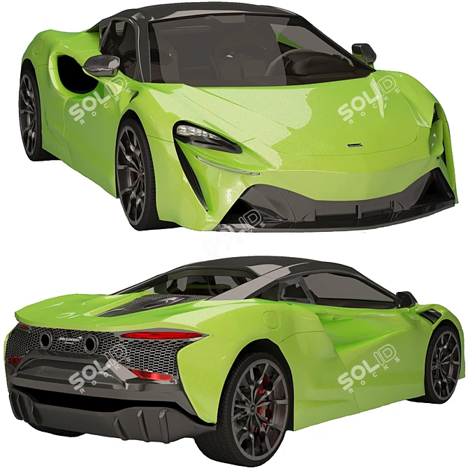 2022 McLaren Artura: Hybrid Supercar 3D model image 9