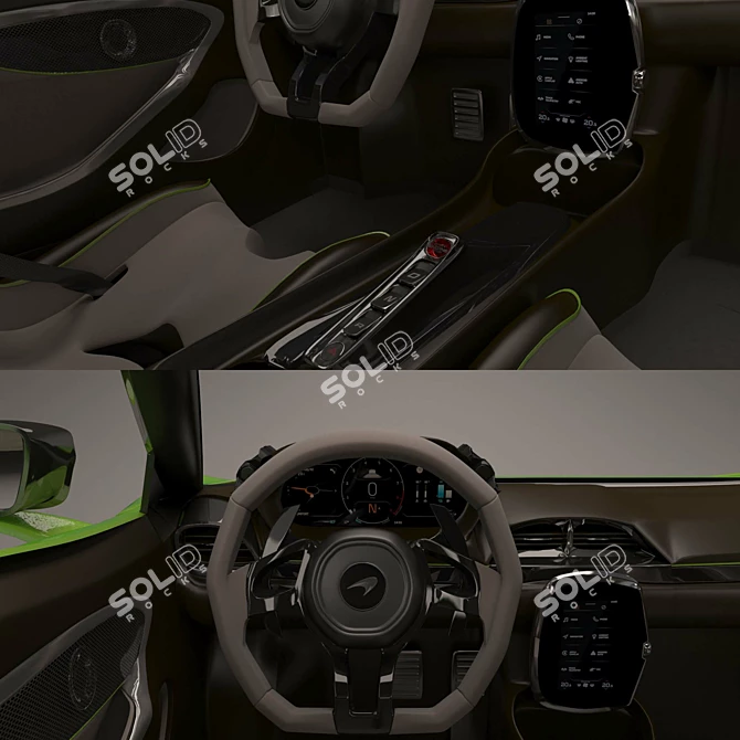 2022 McLaren Artura: Hybrid Supercar 3D model image 12