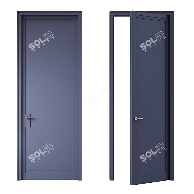 Modern Style MDF Door by Atribut 3D model image 1