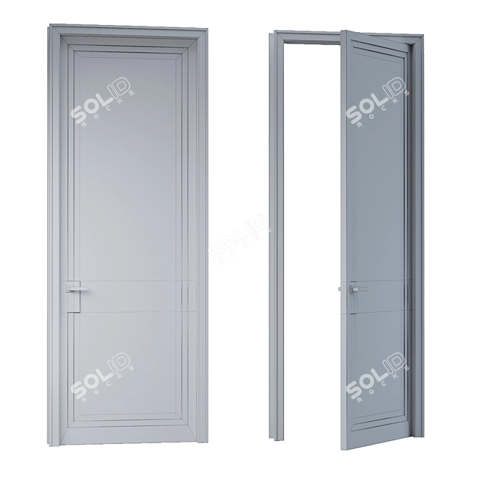 Modern Style MDF Door by Atribut 3D model image 3