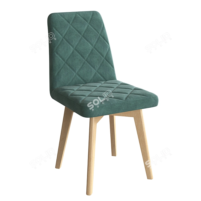 Arion Compact Wood Chair 3D model image 1