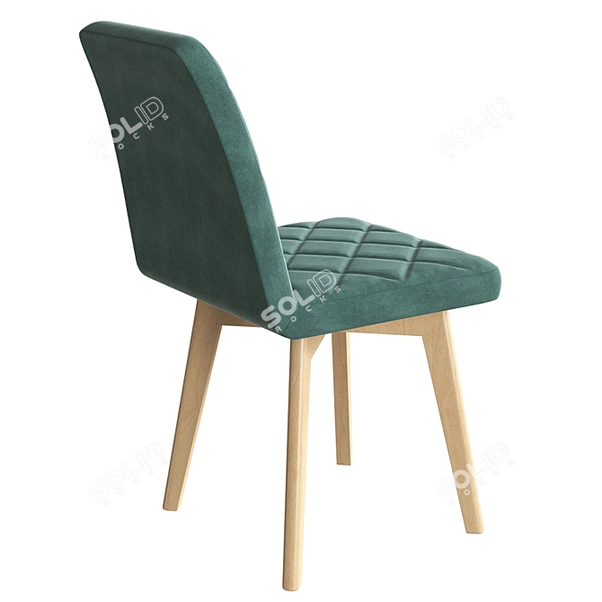 Arion Compact Wood Chair 3D model image 2