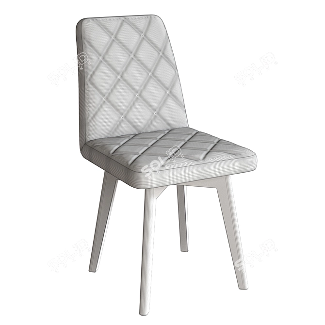 Arion Compact Wood Chair 3D model image 5