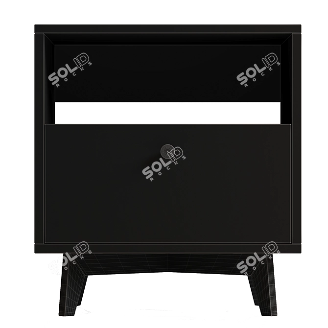 Minimalist Bedside Table - FR005 3D model image 4