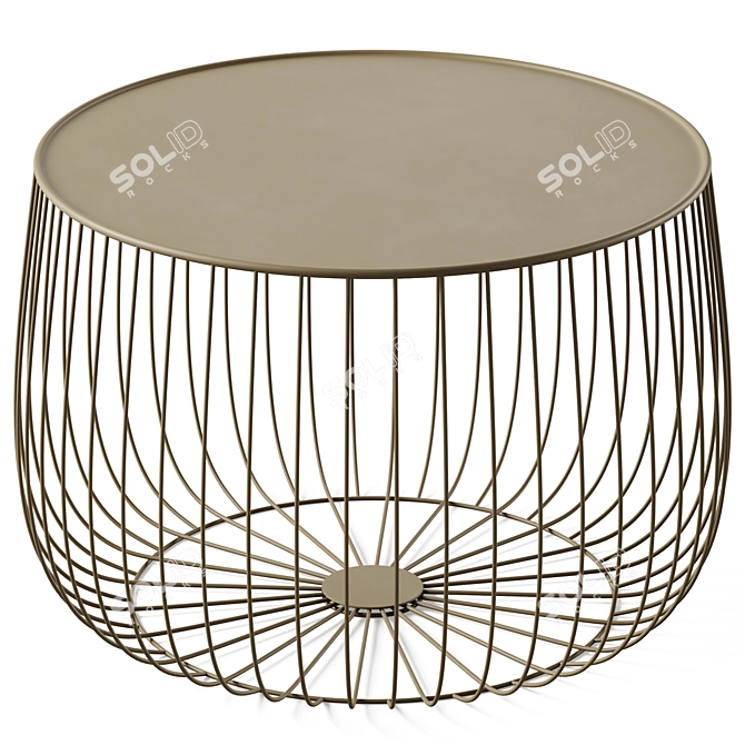 Cosmo Flat Cage Coffee Table 3D model image 3