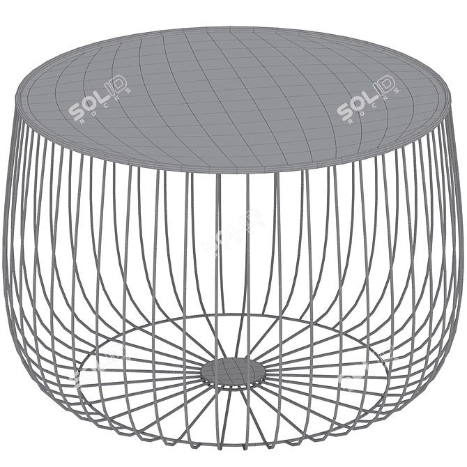 Cosmo Flat Cage Coffee Table 3D model image 4