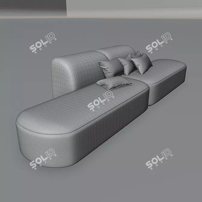 Comfy Chic Sofa 3D model image 4