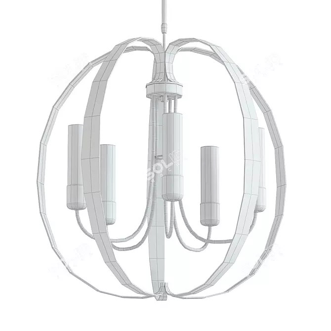 Pendant Outdoor Lighting Fixture 3D model image 2