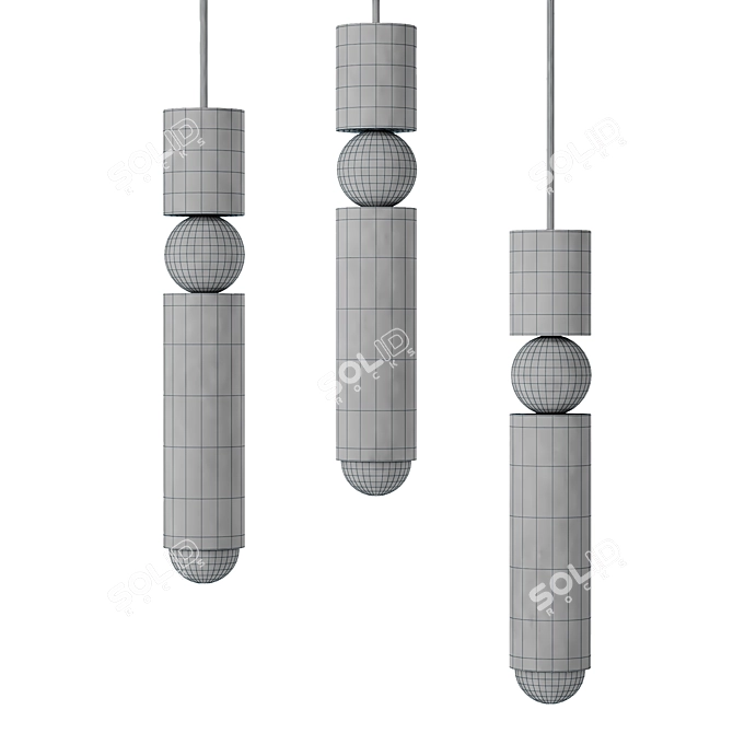 Plumb Design Lamp: Modern and Sleek 3D model image 4