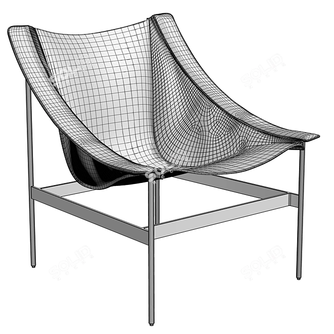 Bludot Heyday Lounge Chair: Modern Elegance for Ultimate Comfort! 3D model image 5