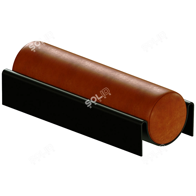 Sleek Fiberglass Bench: Modern Elegance 3D model image 3