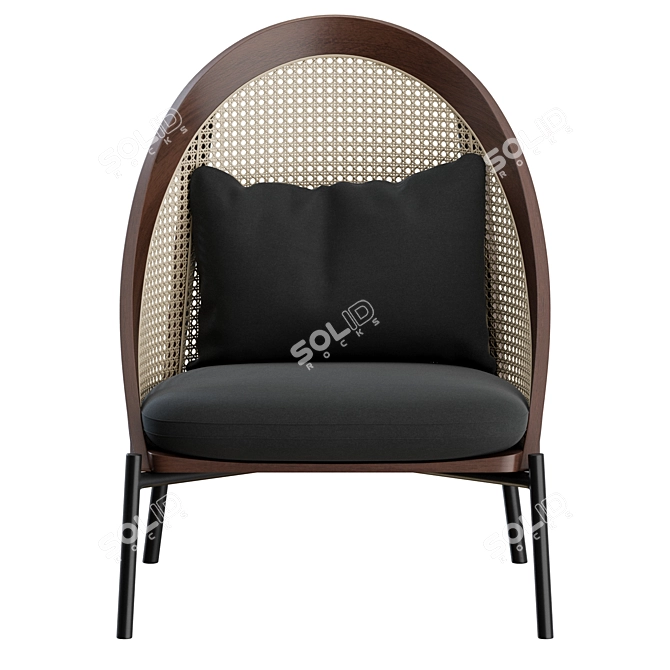 Elegant Loie Lounge Chair 3D model image 6