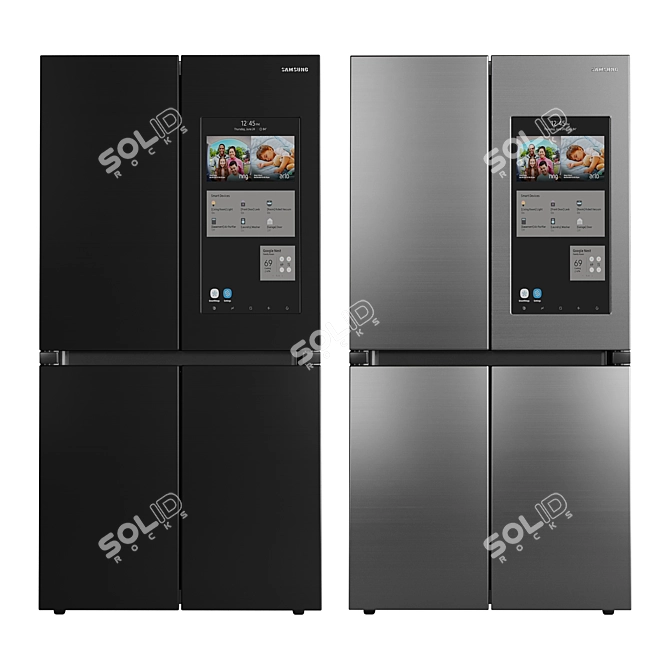 Samsung Appliance Bundle: Fridge, Oven, Gas Hob & Hood 3D model image 5