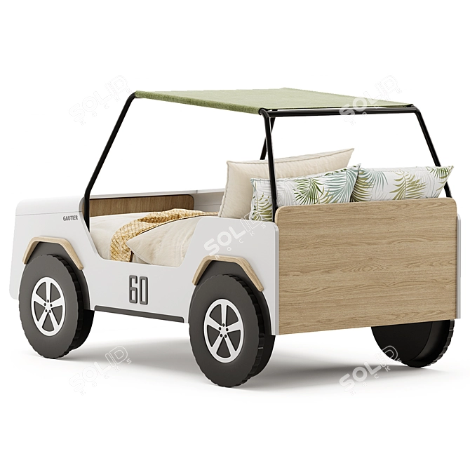 Gautier JIIP Car Bed: Sleek and Stylish 3D model image 4