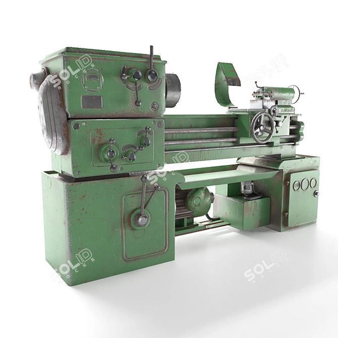 Precision Screw-Cutting Lathe 1А616 3D model image 1