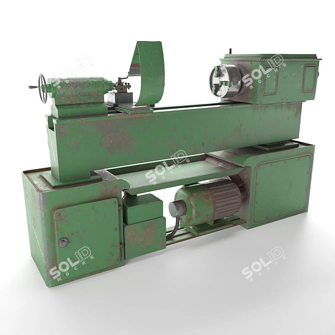 Precision Screw-Cutting Lathe 1А616 3D model image 3