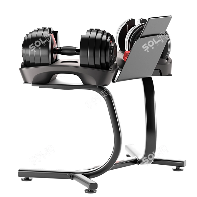 Bowflex SelectTech - Adjustable Dumbbells 3D model image 2