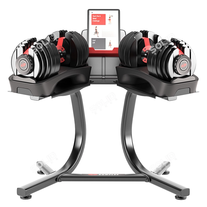 Bowflex SelectTech - Adjustable Dumbbells 3D model image 3