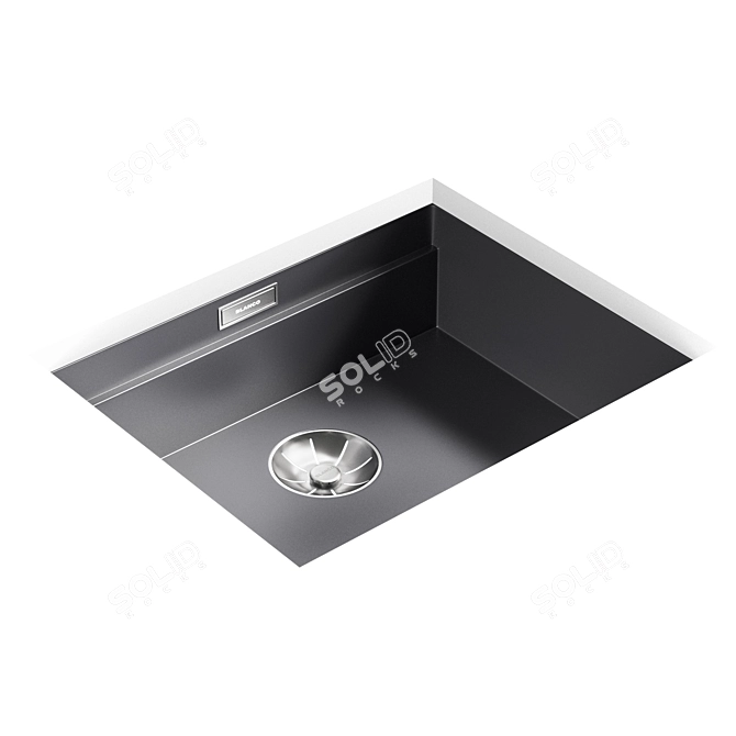 Sleek Blanco Etagon 500U Sink 3D model image 1