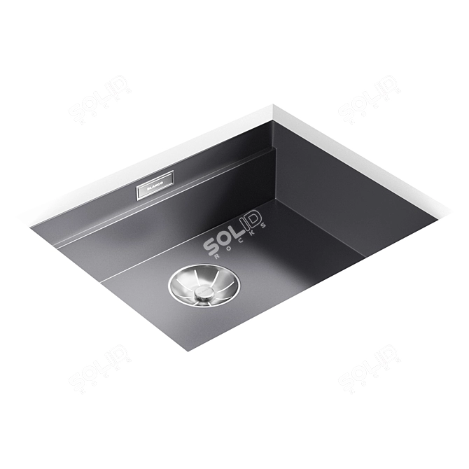 Sleek Blanco Etagon 500U Sink 3D model image 5
