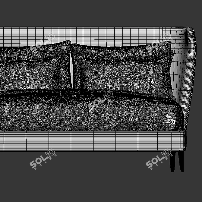 Elegant Poliform Gentleman Bed 3D model image 5