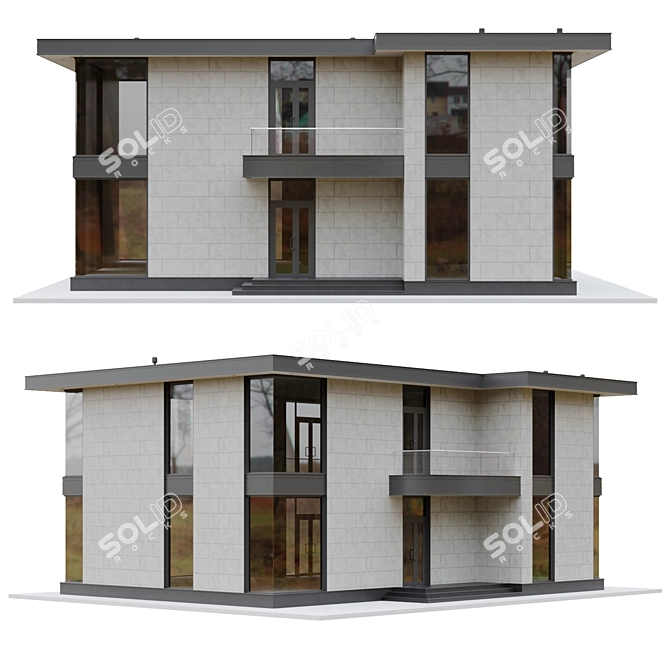  Modern Modular Buildings - 002 3D model image 2