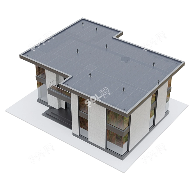  Modern Modular Buildings - 002 3D model image 3