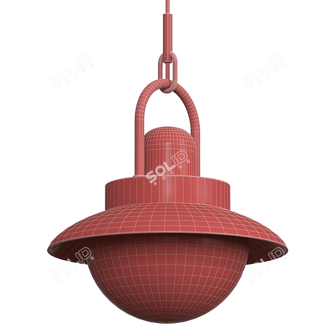 Sleek Olvera Pendant Lamp 3D model image 3