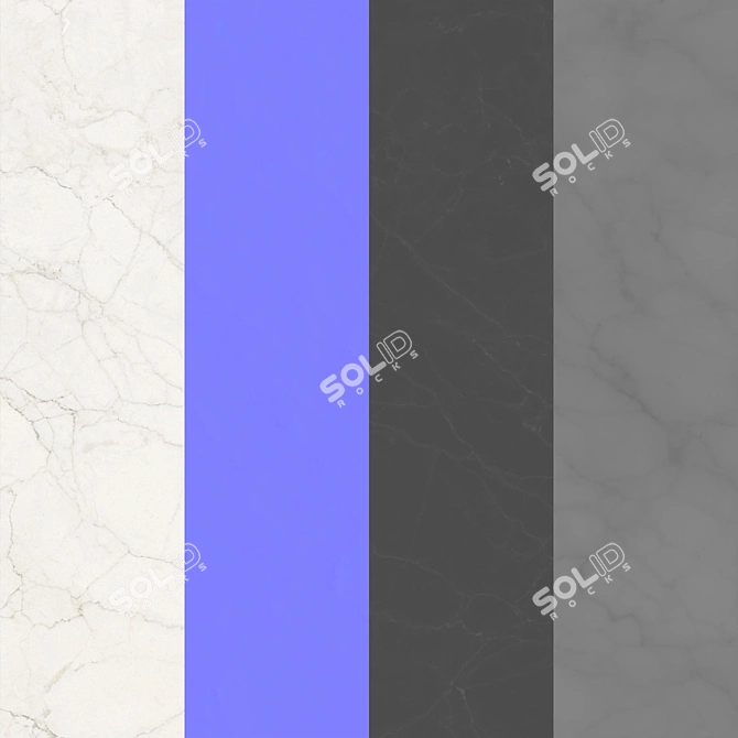 Carrara Marble PBR Set - 3K Textures 3D model image 2