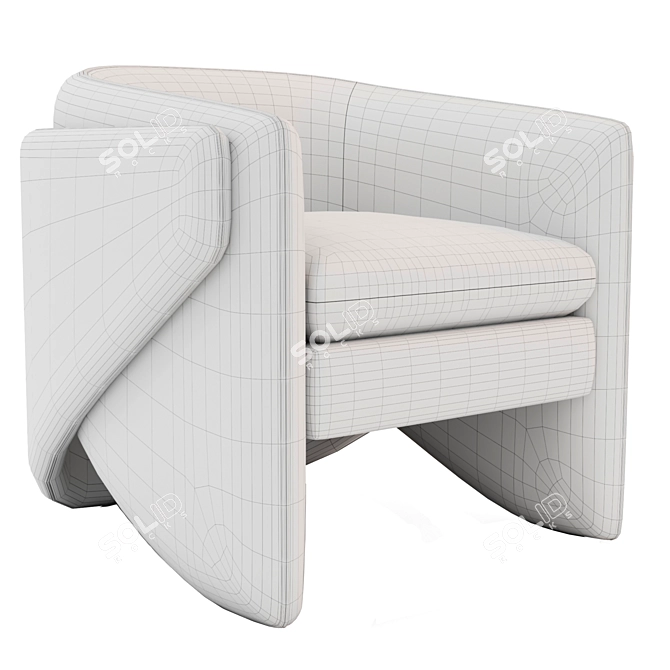 Modern and Sleek Thea Chair 3D model image 4