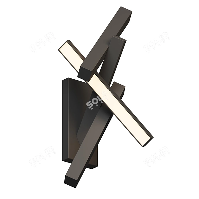 Title: Chaos Modern Forms Wall Sconce 3D model image 4