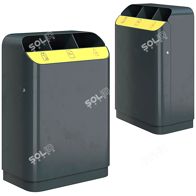 EcoBin: Sustainable Waste Management 3D model image 3