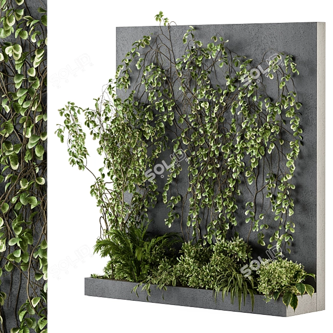 Evergreen Wall - Outdoor Vertical Garden 3D model image 2