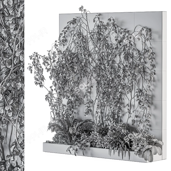 Evergreen Wall - Outdoor Vertical Garden 3D model image 6