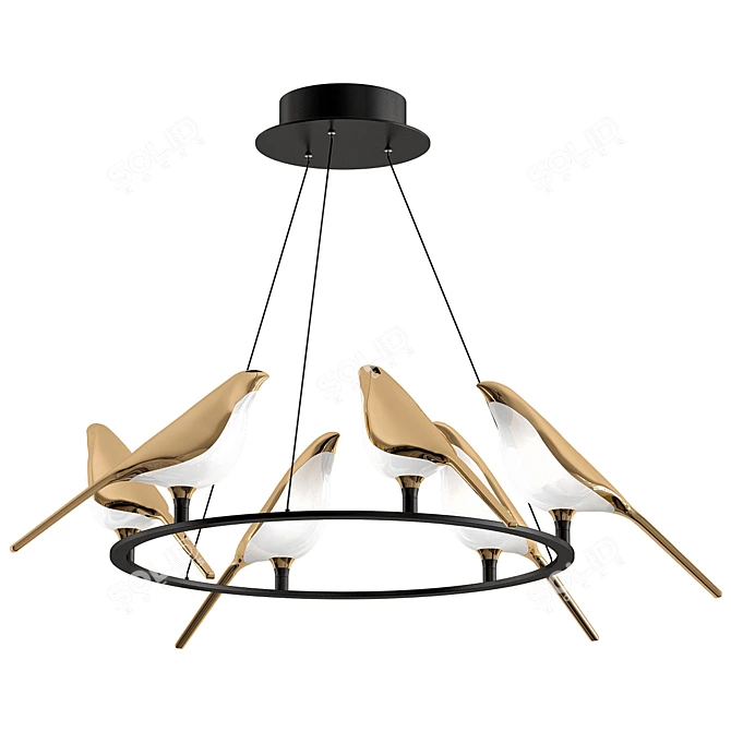Modern Nomi Ch Designer Lamp 3D model image 1