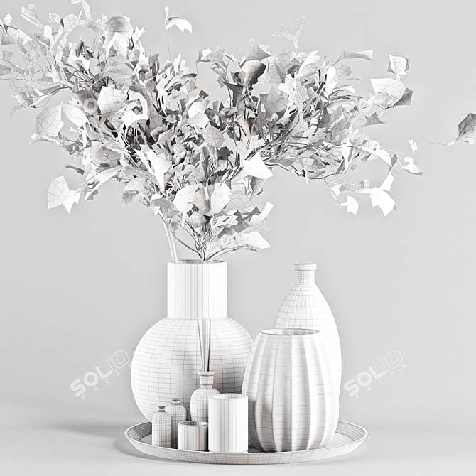 Elegance in Decorative Set 08 3D model image 4