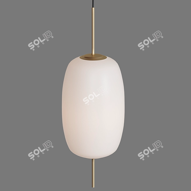 Minimalist Corner Pendant Light by Lomu 3D model image 2