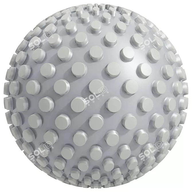 Polka Plastic Texture | Seamless 3D model image 3