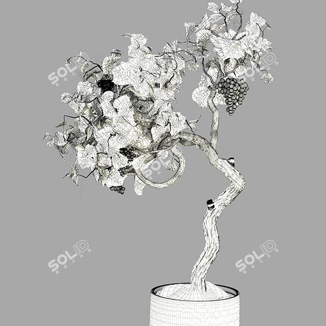 Modern Grapevine Sculpture: 2015 Edition 3D model image 3