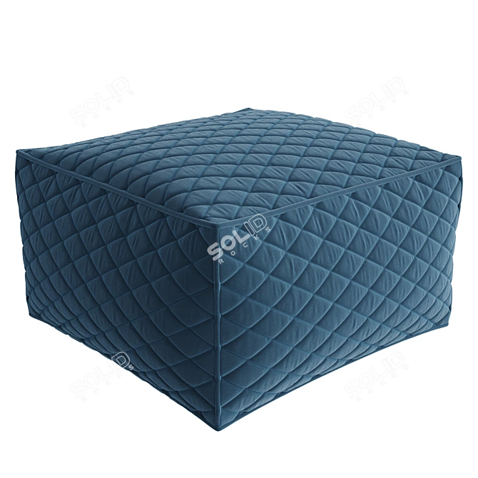 Luxuriously Soft Pusku Puff 3D model image 3