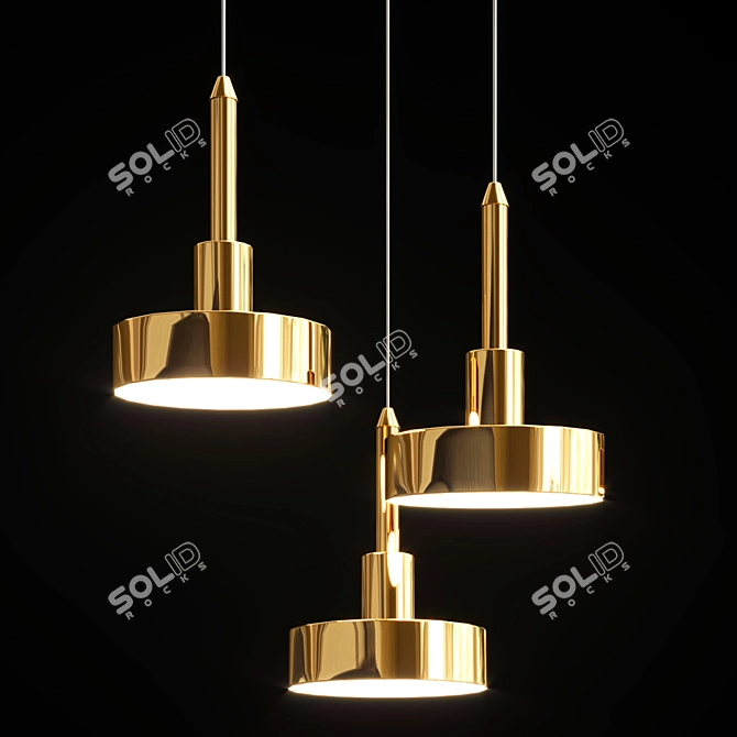 Modern Minimalist Floor Lamp 3D model image 2