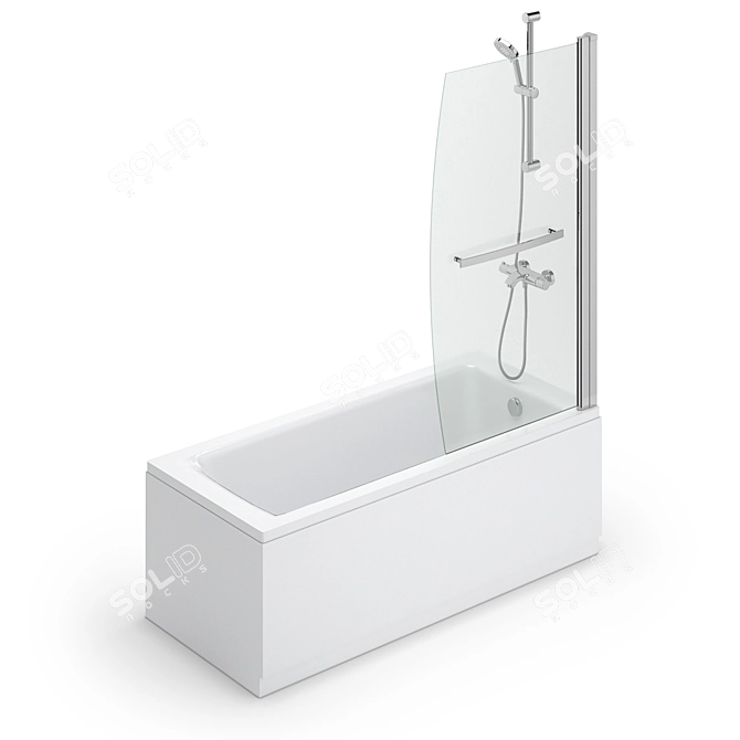 Luxury Bath Set: Gustavsberg, Ideal, Villeroy & Boch 3D model image 3