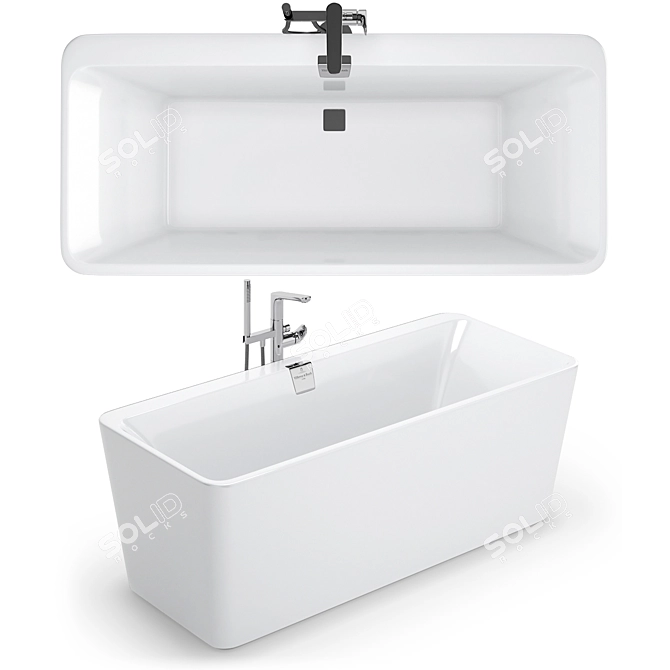 Luxury Bath Set: Gustavsberg, Ideal, Villeroy & Boch 3D model image 5