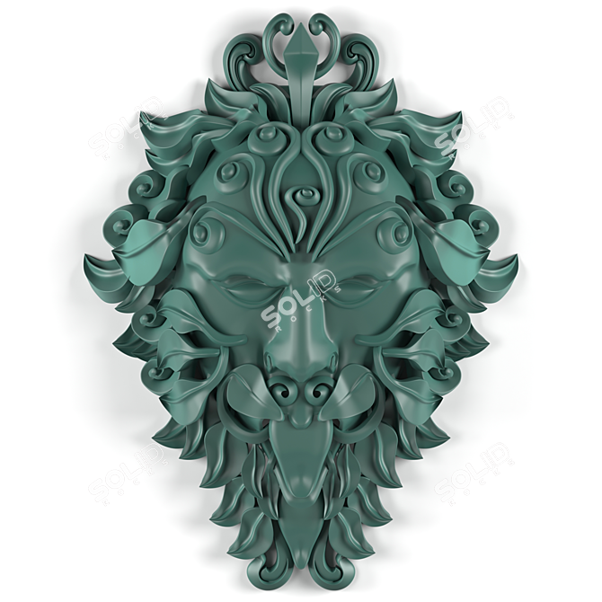  Rustic Green Man Statue: Symbol of Rebirth 3D model image 2