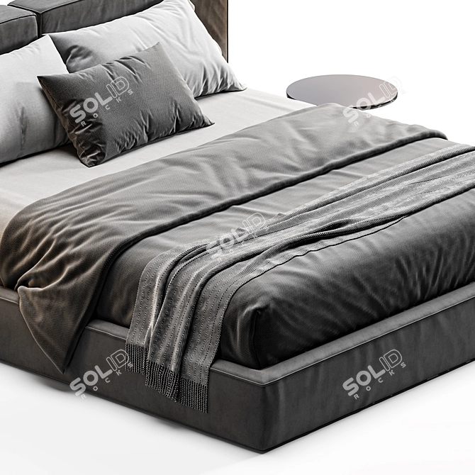 Contemporary Flann Bed: Ditre Italia 3D model image 3