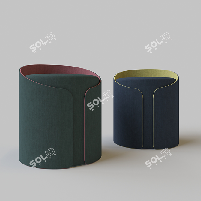 Fashion Geometric Pouf Cardigan 3D model image 1