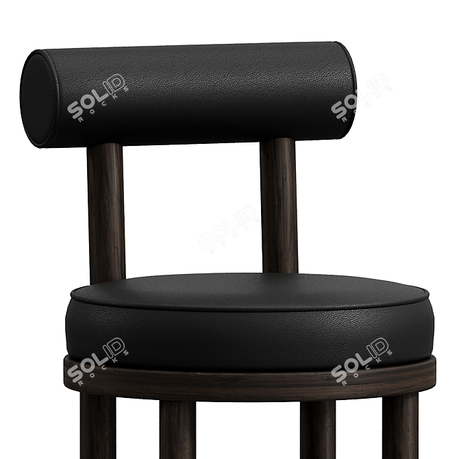 Sleek Moca Chair: Modern Comfort 3D model image 2